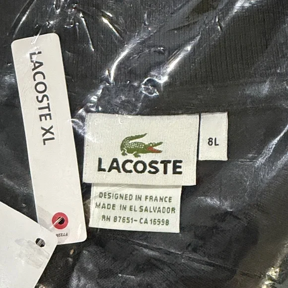Lacoste Black Men's Classic Piqué Polo - Picture 3 of 3